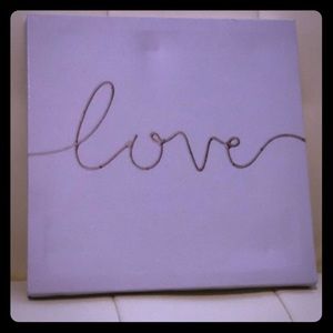 “love” canvas, 10x10”